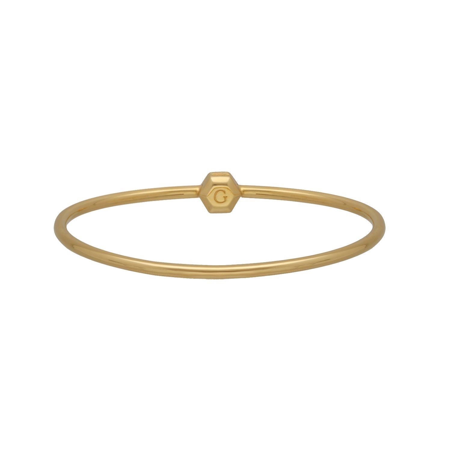 HS Achievement Bangle in gold plated sterling silver size medium 1
