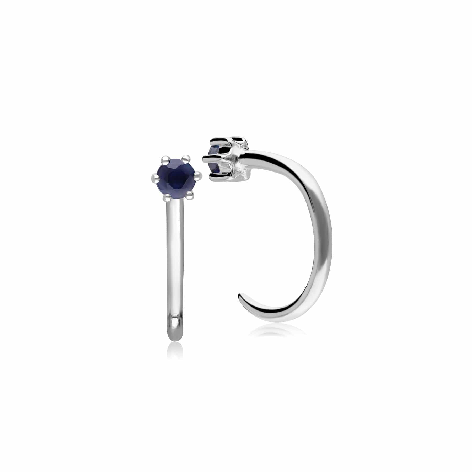 White gold deals pull through earrings