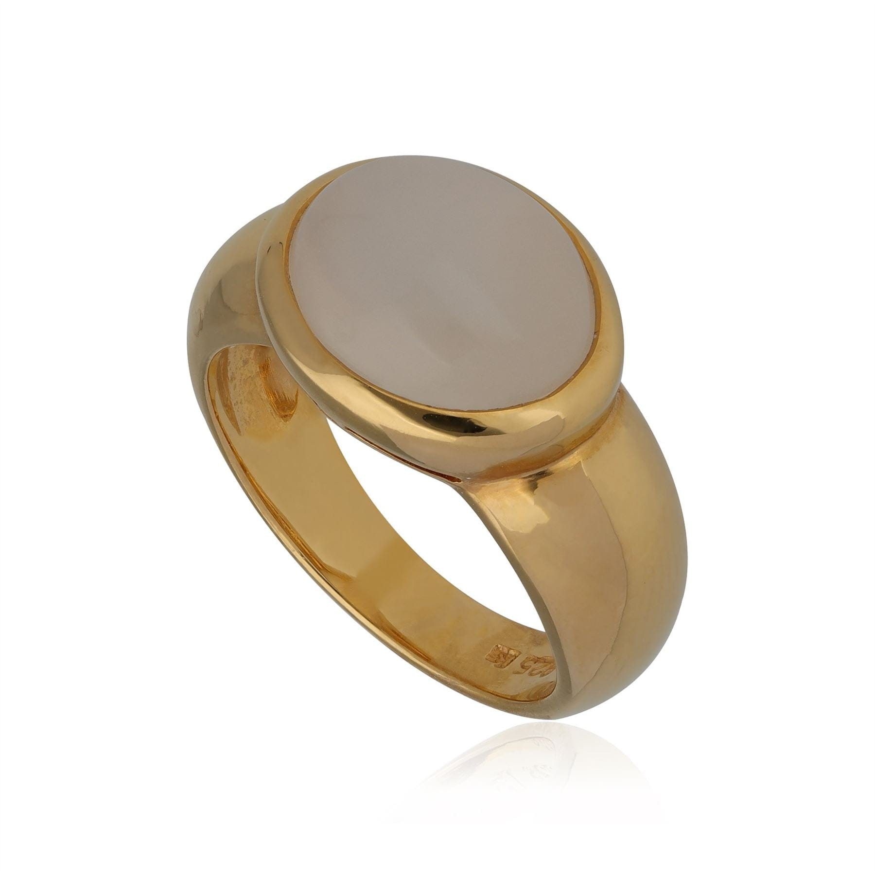 T0826R901317 Kosmos Moonstone Cocktail Ring in Gold Plated Sterling Silver 1